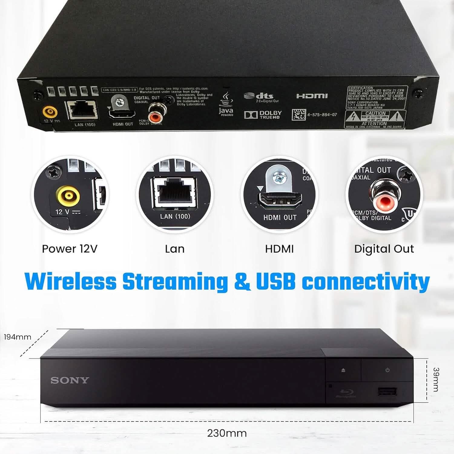 Sony 4k Blu Ray DVD Player for TV  (Refurbished) DailySale