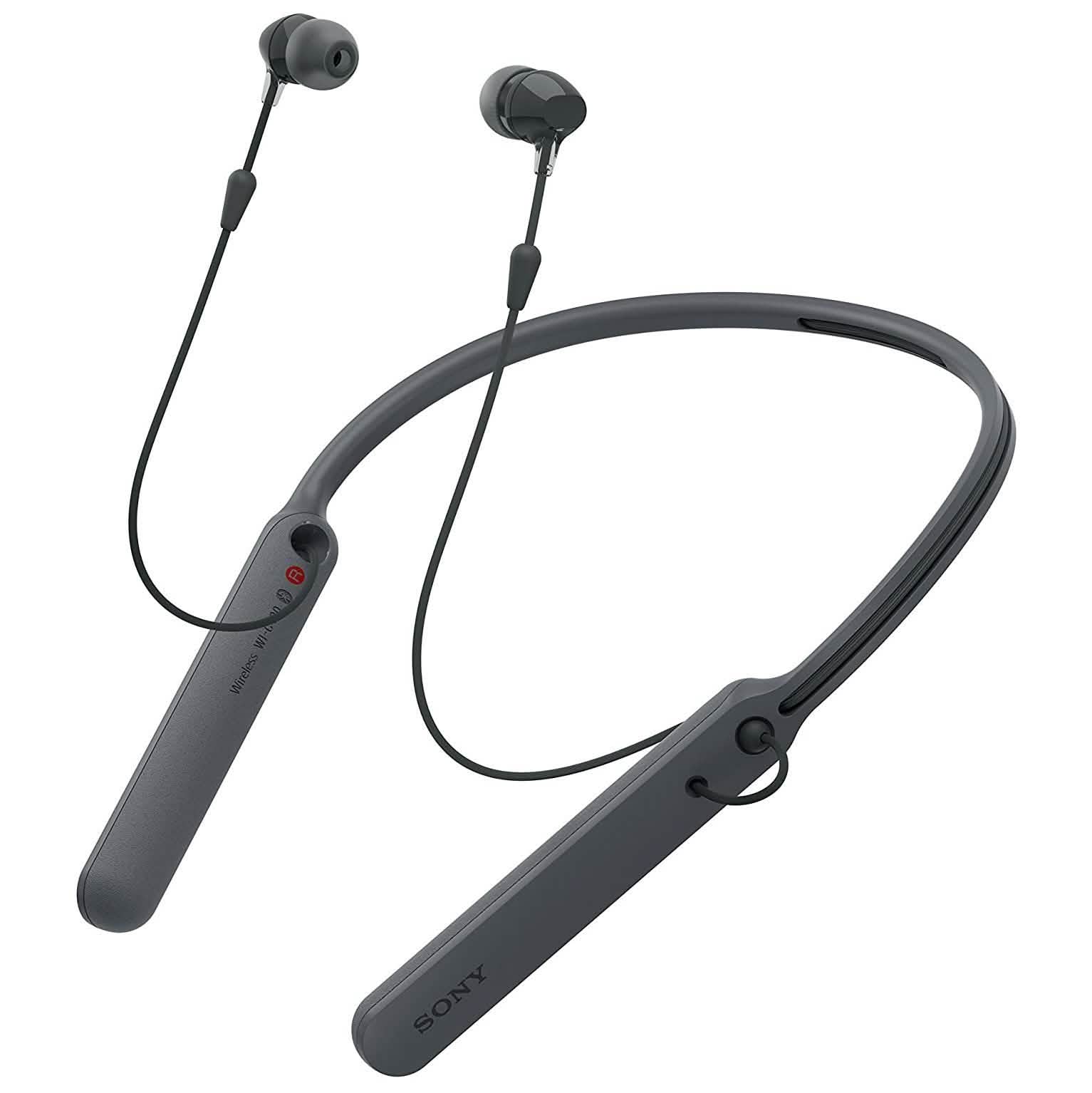 Sony - C400 Wireless Behind-Neck in Ear Headphone - Black (Refurbished) DailySale