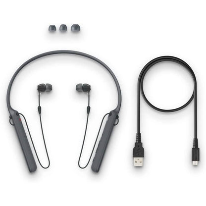 Sony - C400 Wireless Behind-Neck in Ear Headphone - Black (Refurbished) DailySale