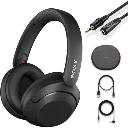 Sony Wireless Noise Cancelling Headphones WH-XB910N Bluetooth Headset + NeeGo 3.5mm Extension (Refurbished) DailySale