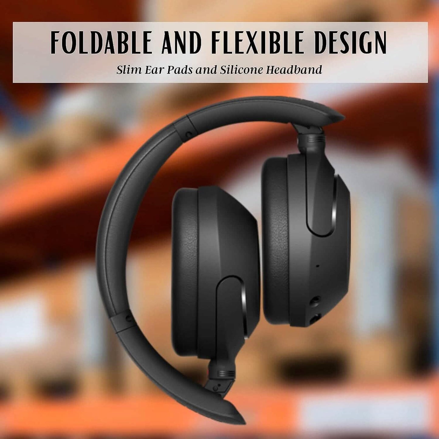 Sony Wireless Noise Cancelling Headphones WH-XB910N Bluetooth Headset + NeeGo 3.5mm Extension (Refurbished) DailySale