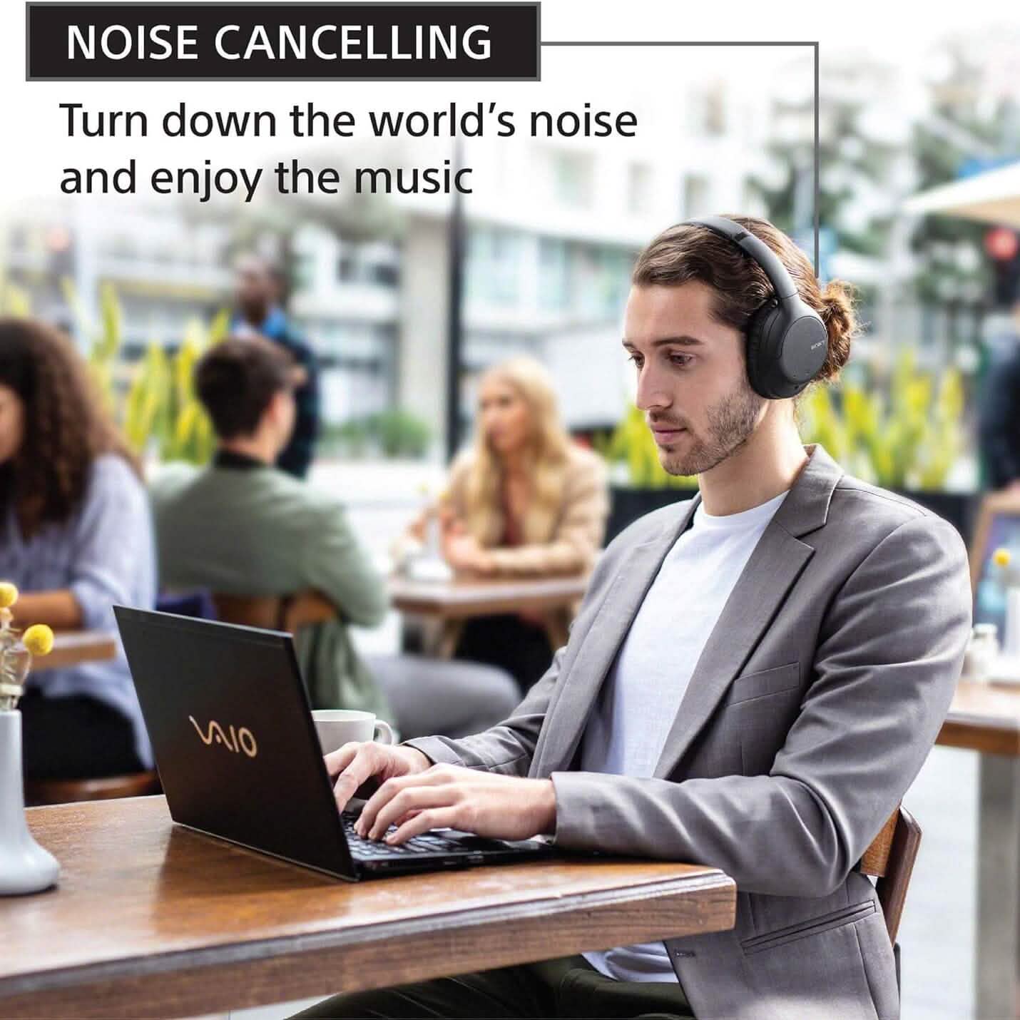 Sony Wireless Noise-Cancelling Over-The-Ear Headphones WH-CH710N (Refurbished) DailySale