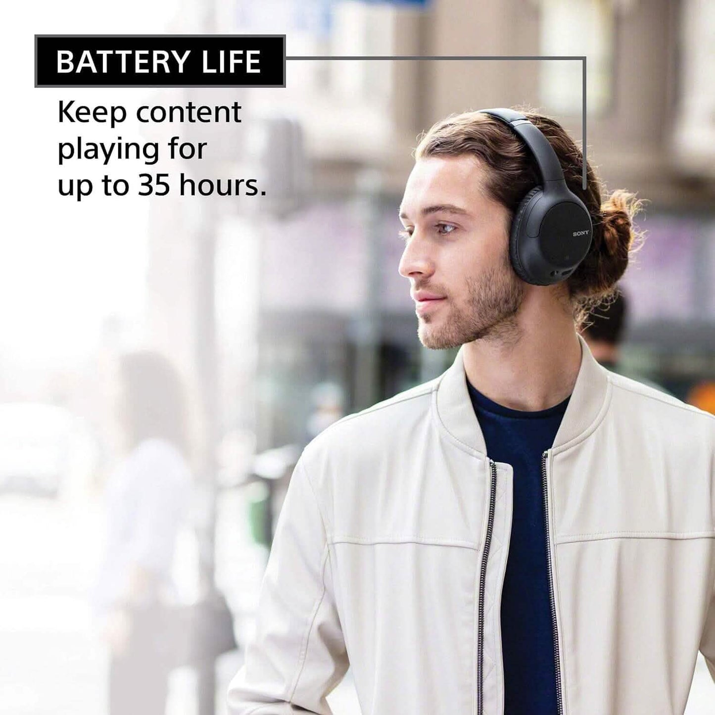 Sony Wireless Noise-Cancelling Over-The-Ear Headphones WH-CH710N (Refurbished) DailySale