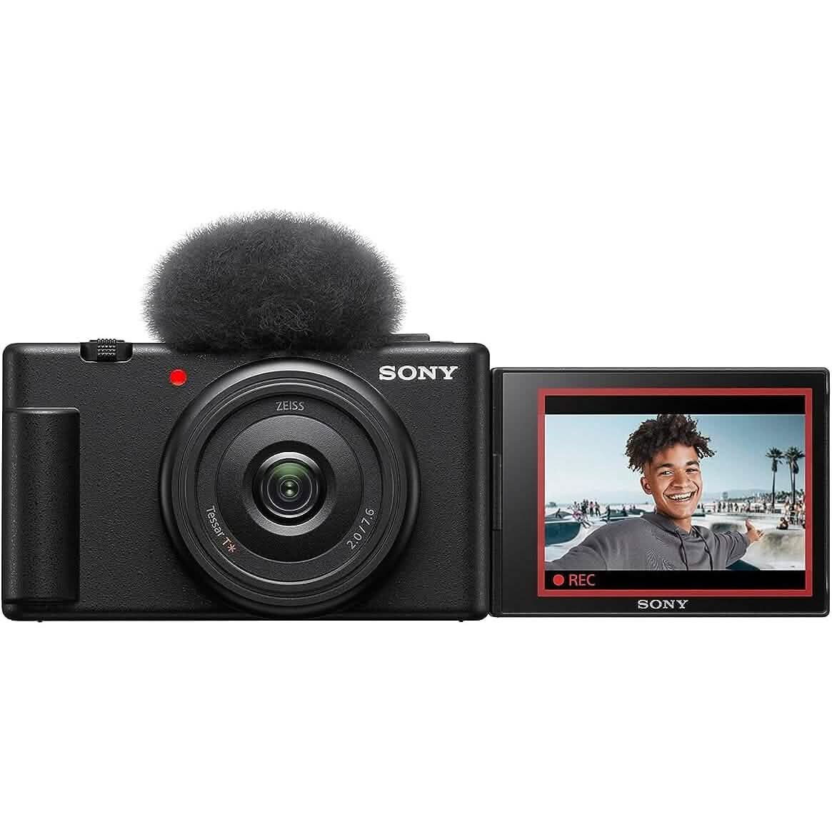 Sony ZV-1F Vlog Camera for Content Creators and Vloggers Black  (Refurbished) DailySale