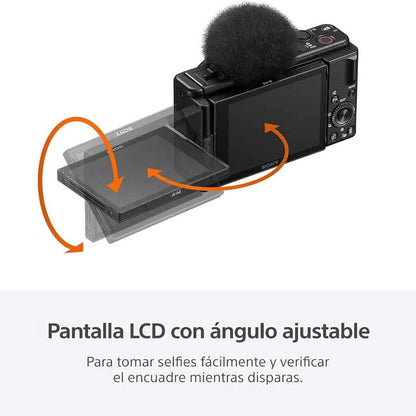 Sony ZV-1F Vlog Camera for Content Creators and Vloggers Black  (Refurbished) DailySale