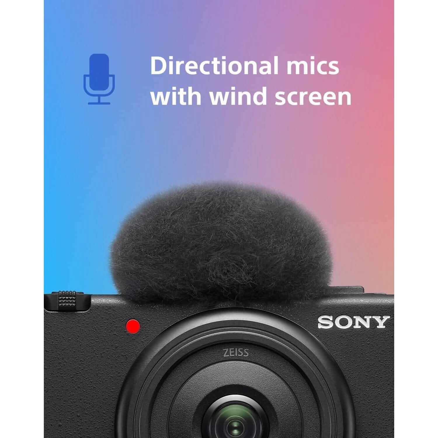 Sony ZV-1F Vlog Camera for Content Creators and Vloggers Black  (Refurbished) DailySale