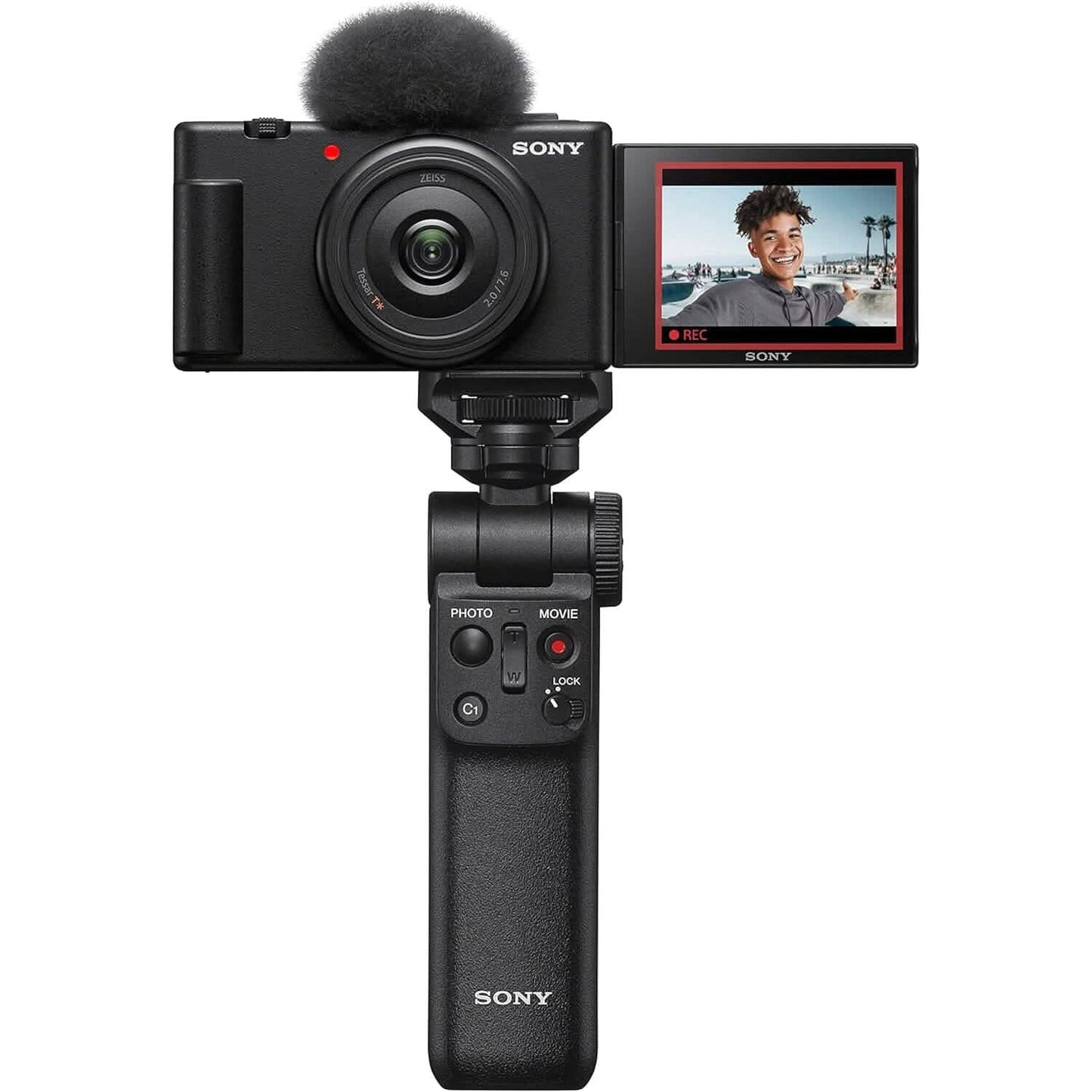 Sony ZV-1F Vlog Camera for Content Creators and Vloggers Black  (Refurbished) DailySale