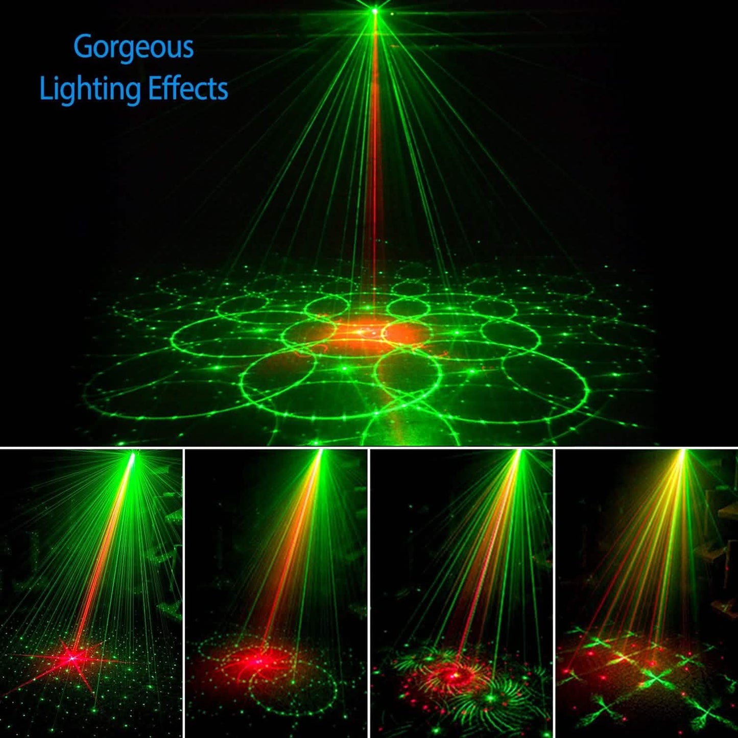 Sound Activated LED Projected Laser Patterns DailySale