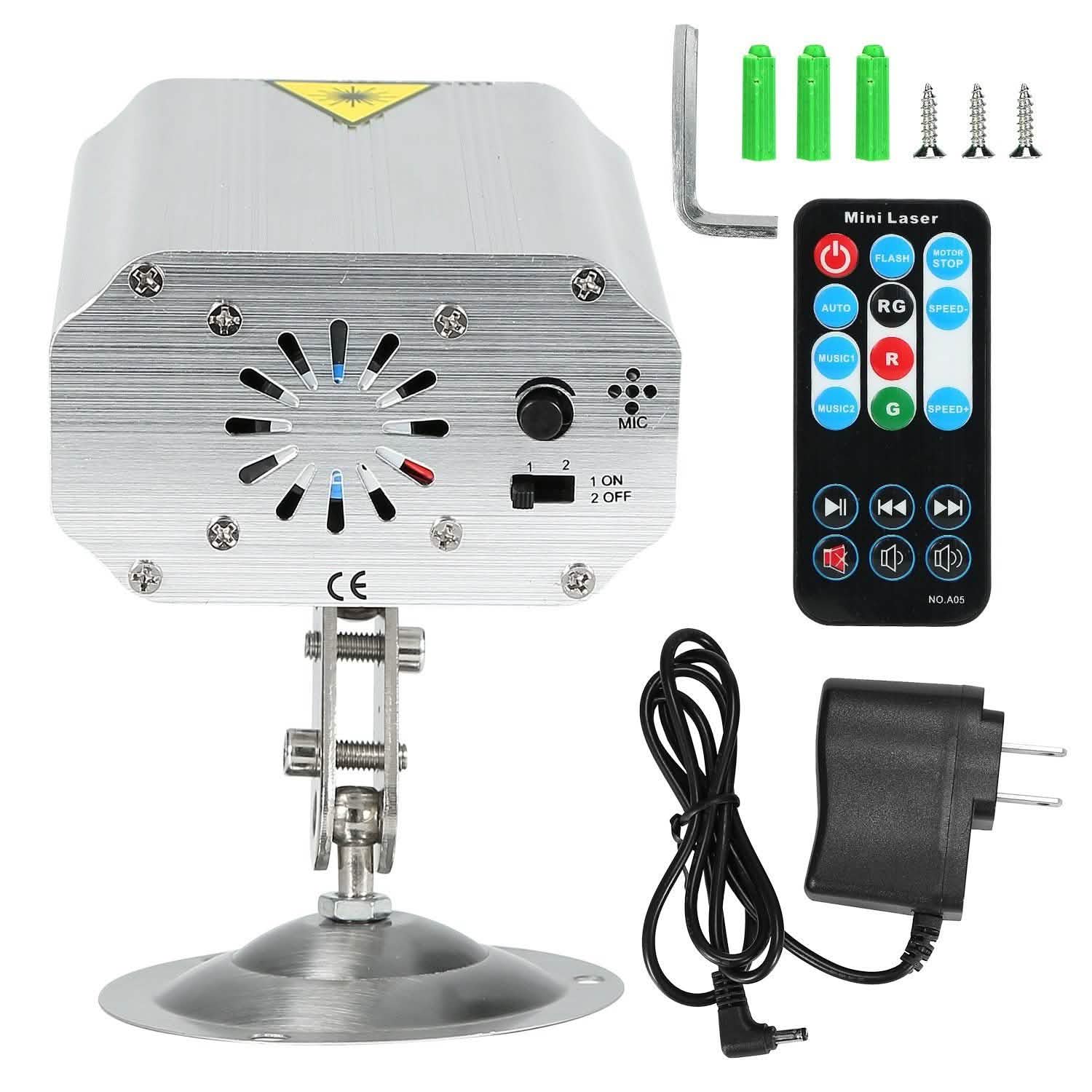 Sound Activated LED Projected Laser Patterns DailySale