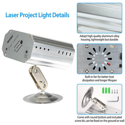 Sound Activated LED Projected Laser Patterns DailySale