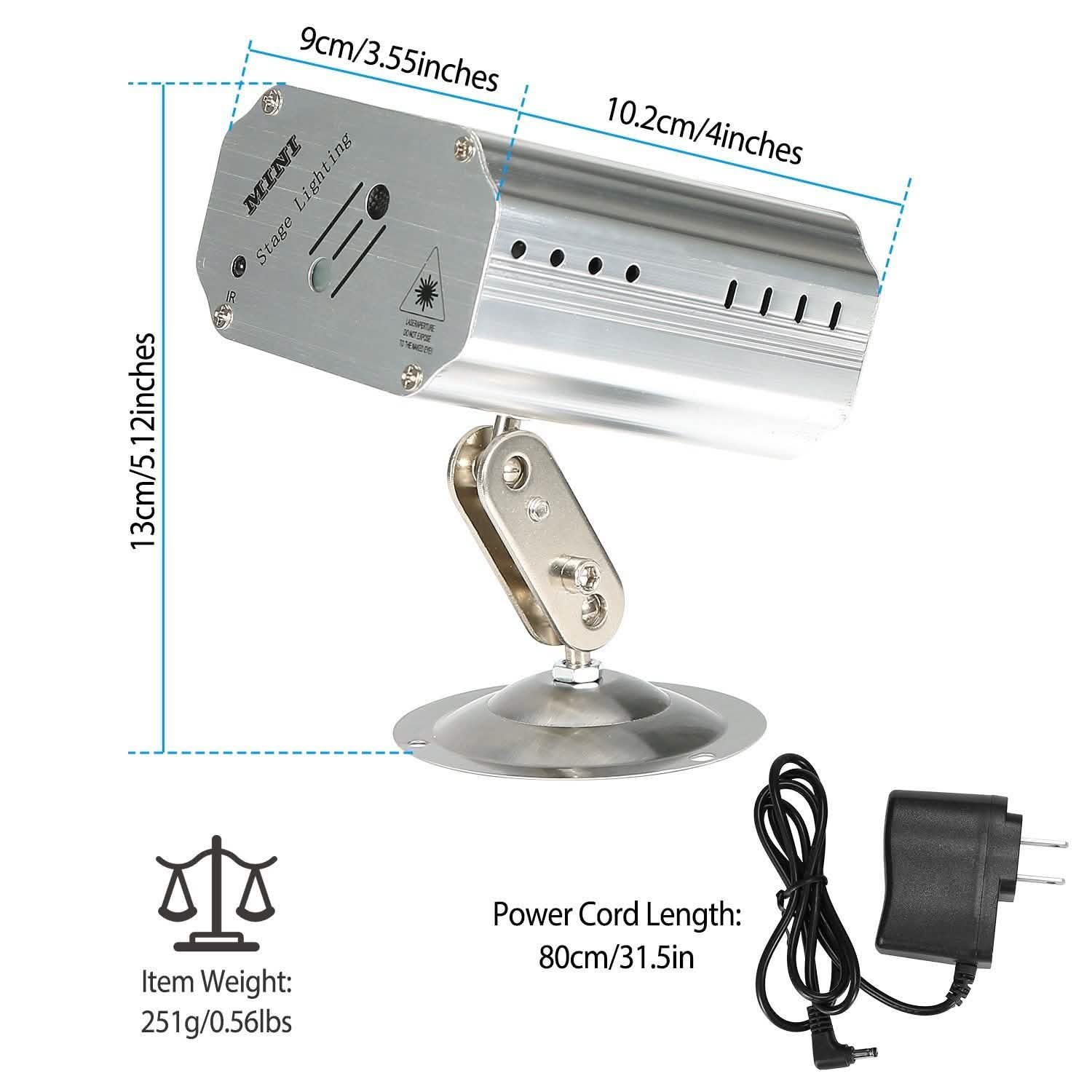 Sound Activated LED Projected Laser Patterns DailySale