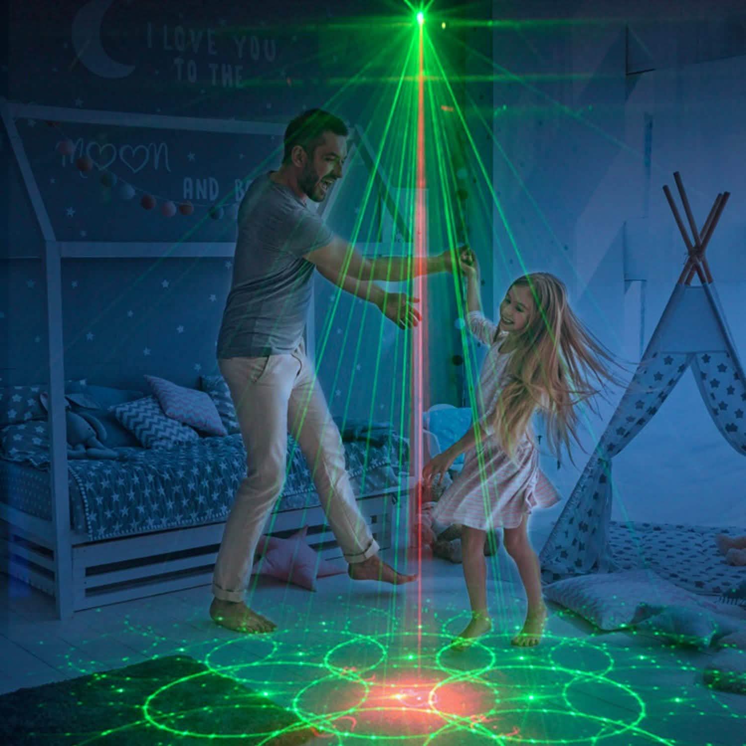 Sound Activated LED Projected Laser Patterns DailySale