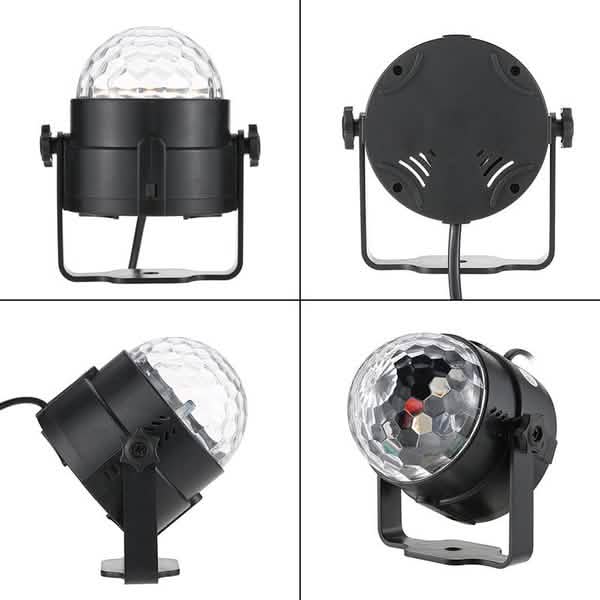 Sound Activated Rotating Disco Ball Party Lights Strobe Light DailySale