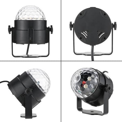 Sound Activated Rotating Disco Ball Party Lights Strobe Light DailySale