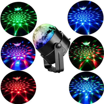 Sound Activated Rotating Disco Ball Party Lights Strobe Light DailySale