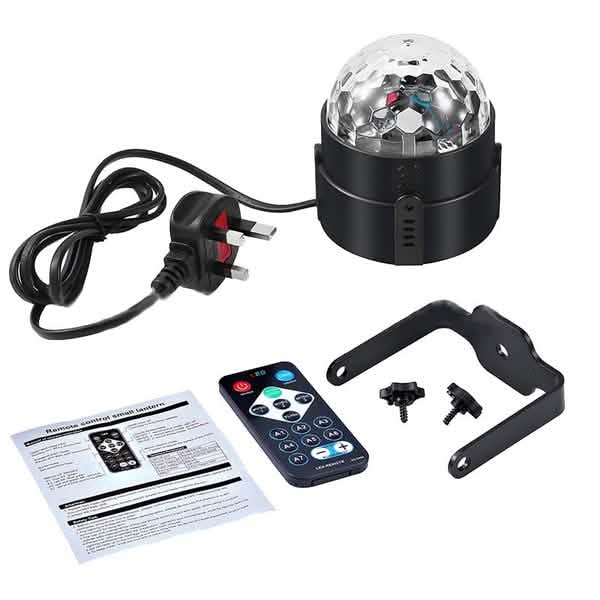 Sound Activated Rotating Disco Ball Party Lights Strobe Light DailySale