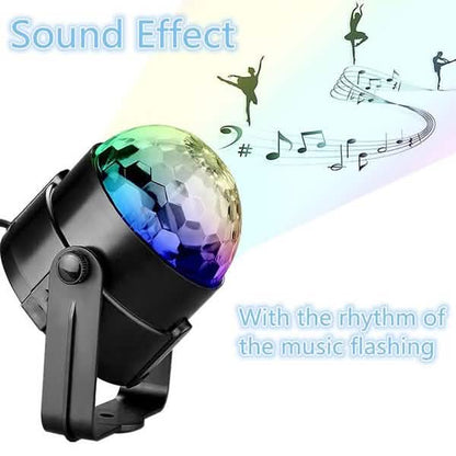 Sound Activated Rotating Disco Ball Party Lights Strobe Light DailySale