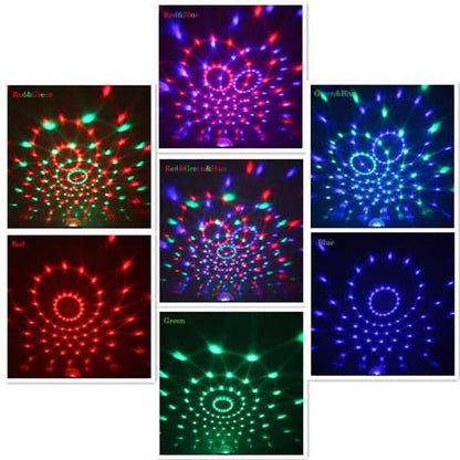 Sound Activated Rotating Disco Ball Party Lights Strobe Light DailySale