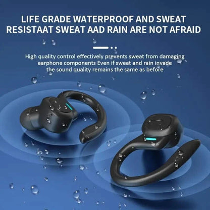 SP16 Wireless Earbuds Headphones with Microphone, Sports Earhook and LED Display Charging Case DailySale