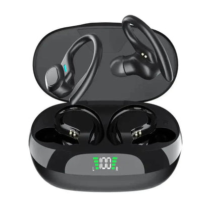 SP16 Wireless Earbuds Headphones with Microphone, Sports Earhook and LED Display Charging Case DailySale