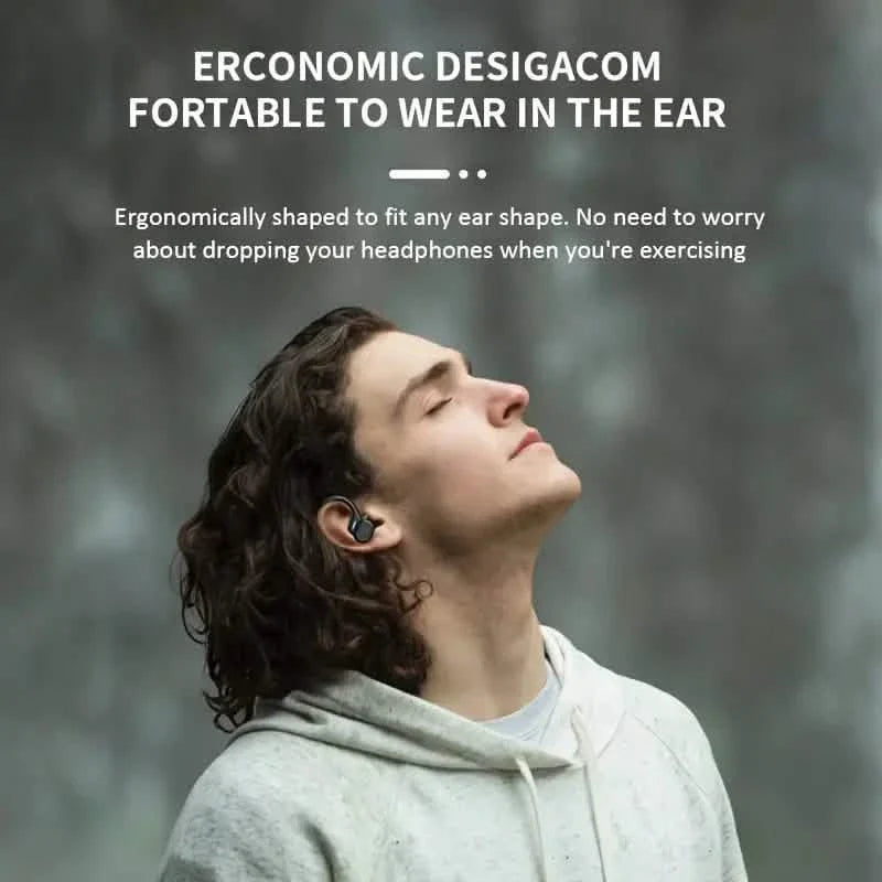 SP16 Wireless Earbuds Headphones with Microphone, Sports Earhook and LED Display Charging Case DailySale