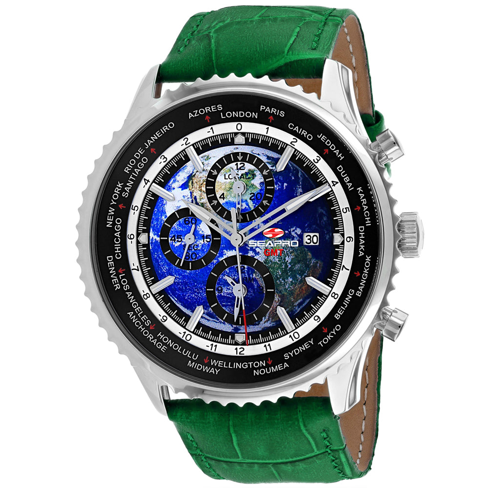 Seapro Men's Meridian World Timer GMT Bids.com