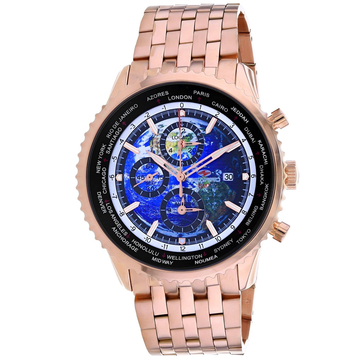 Seapro Men's Meridian World Timer GMT Bids.com