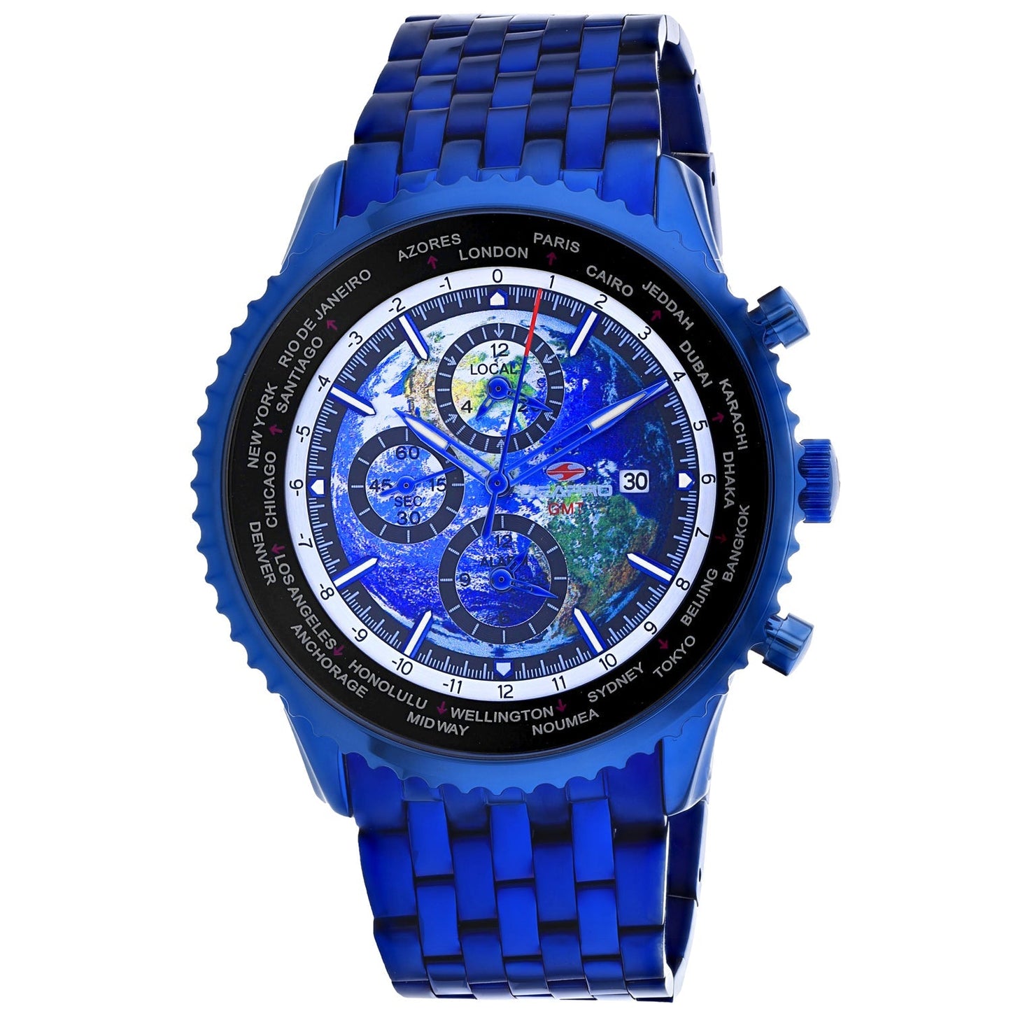 Seapro Men's Meridian World Timer GMT Bids.com