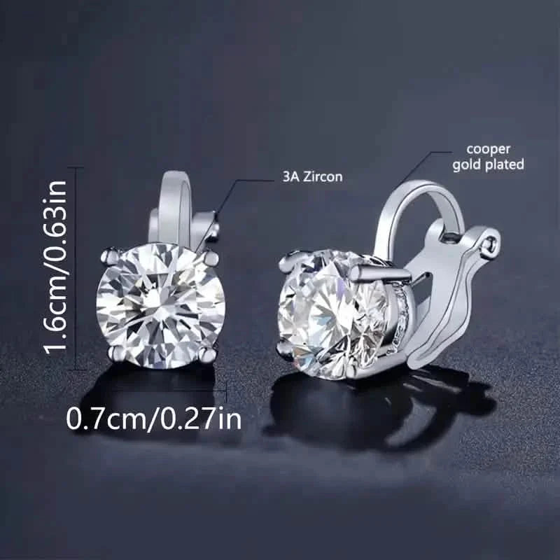 Sparkling Round Perforated Women's Earrings DailySale