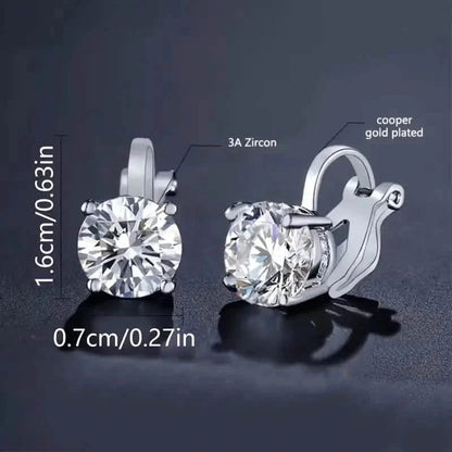Sparkling Round Perforated Women's Earrings DailySale
