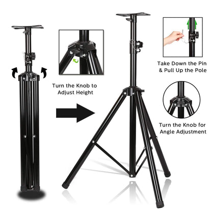 Speaker Tripod Stand Adjustable Height Heavy Duty Holder DailySale