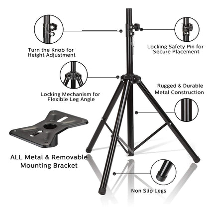 Speaker Tripod Stand Adjustable Height Heavy Duty Holder DailySale