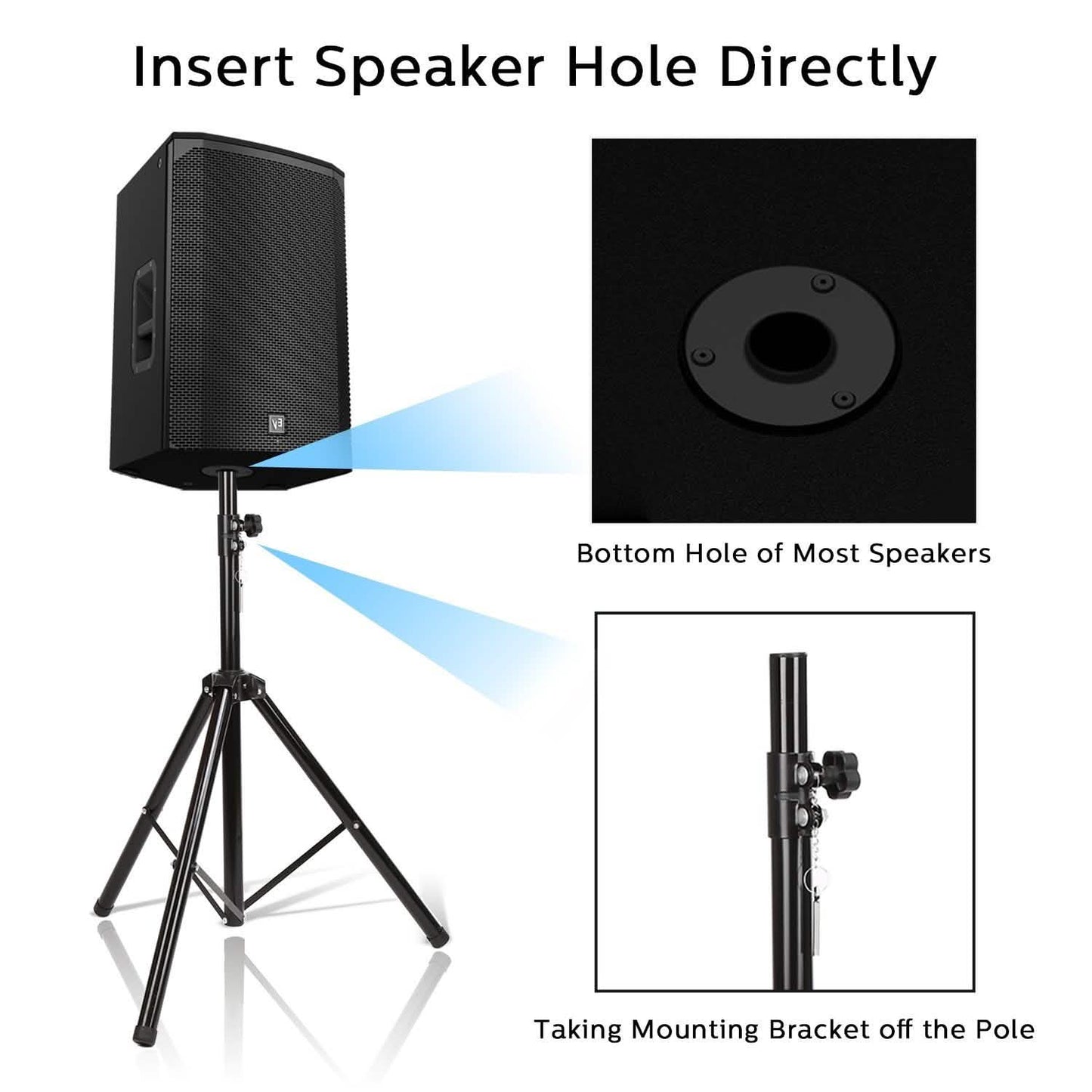 Speaker Tripod Stand Adjustable Height Heavy Duty Holder DailySale