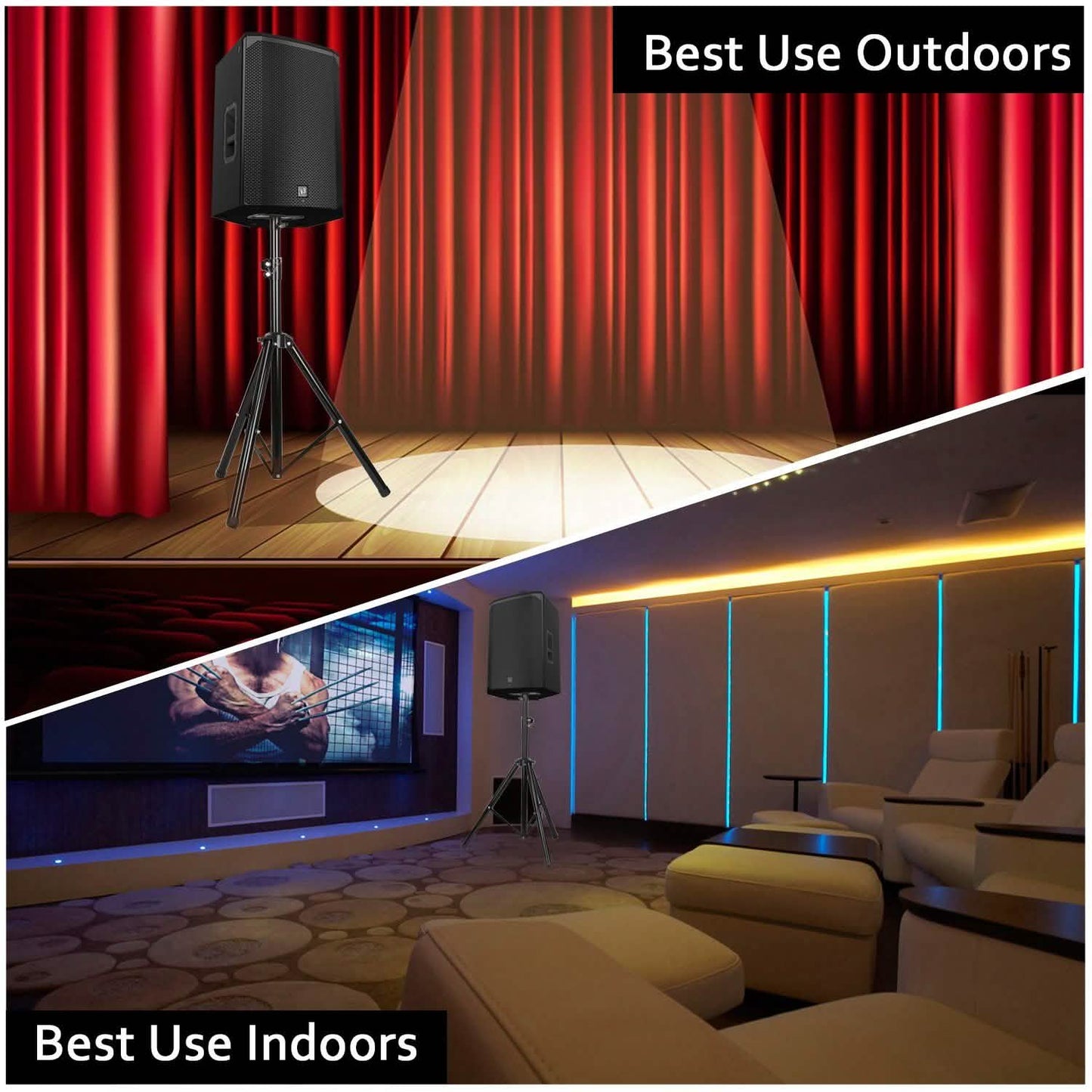 Speaker Tripod Stand Adjustable Height Heavy Duty Holder DailySale