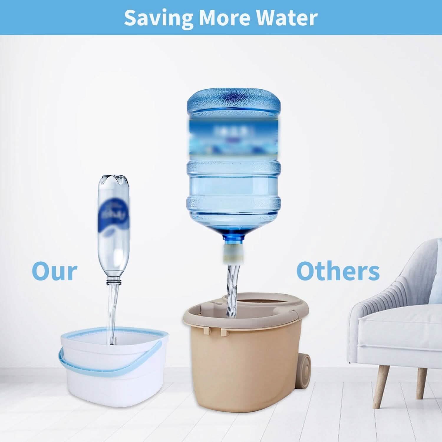 Spin Mop and Bucket with Wringer Set DailySale