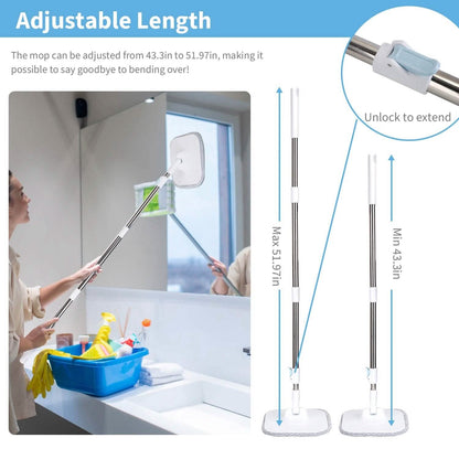 Spin Mop and Bucket with Wringer Set DailySale