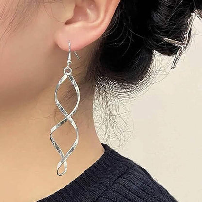 Spiral Design Dangle Earrings DailySale