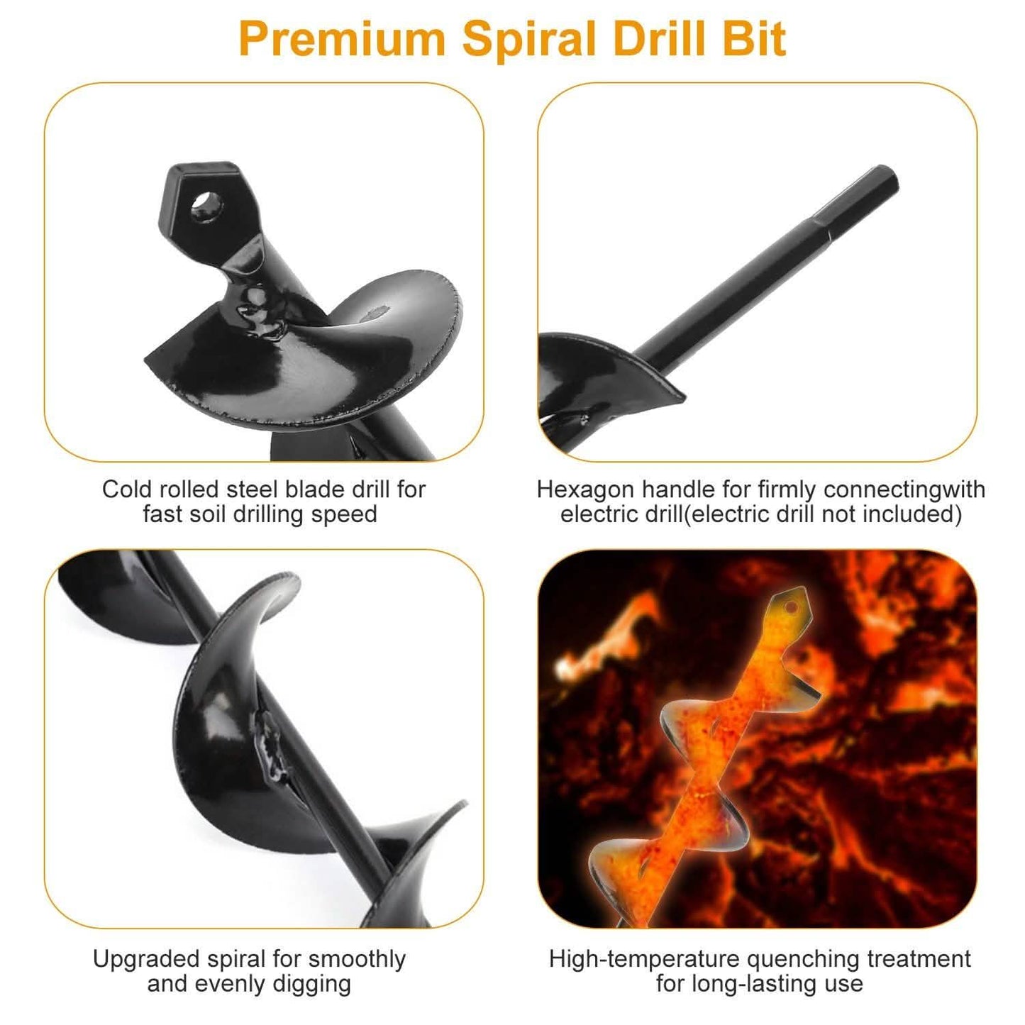 Spiral Drill Bit Gardening Auger DailySale
