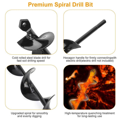 Spiral Drill Bit Gardening Auger DailySale
