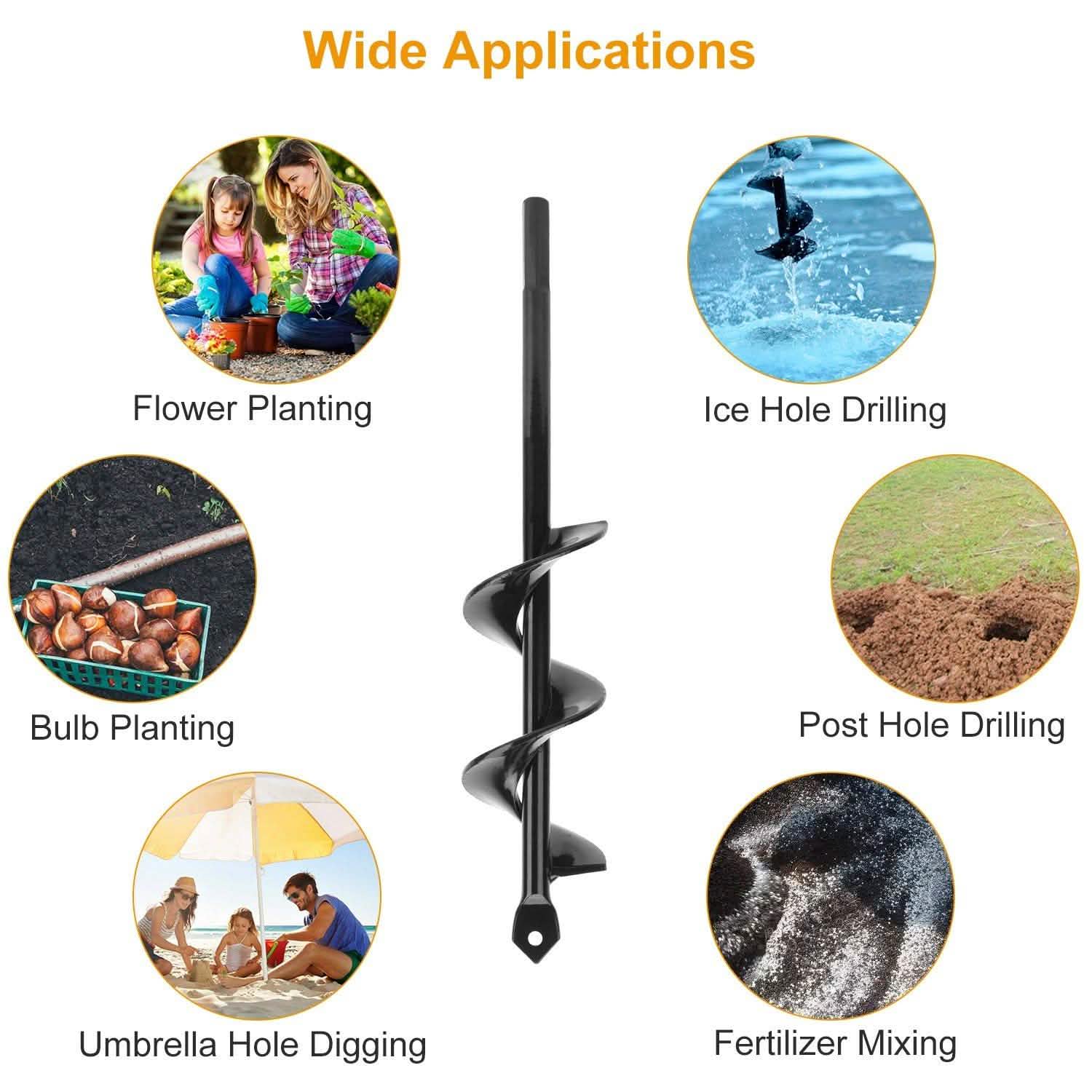 Spiral Drill Bit Gardening Auger DailySale