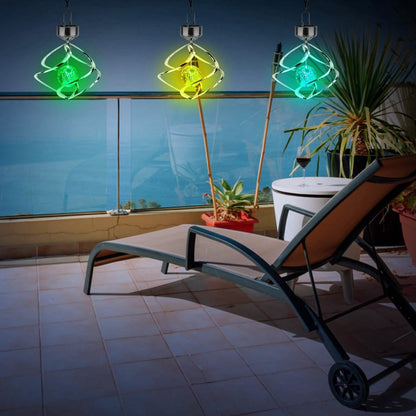 Spiral Spinner Solar Lights Wind Chime LED DailySale