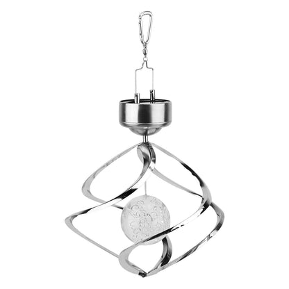 Spiral Spinner Solar Lights Wind Chime LED DailySale