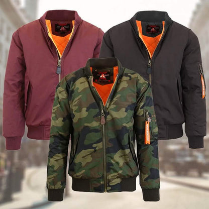 Spire by Galaxy Men's Heavyweight MA-1 Bomber Jacket DailySale