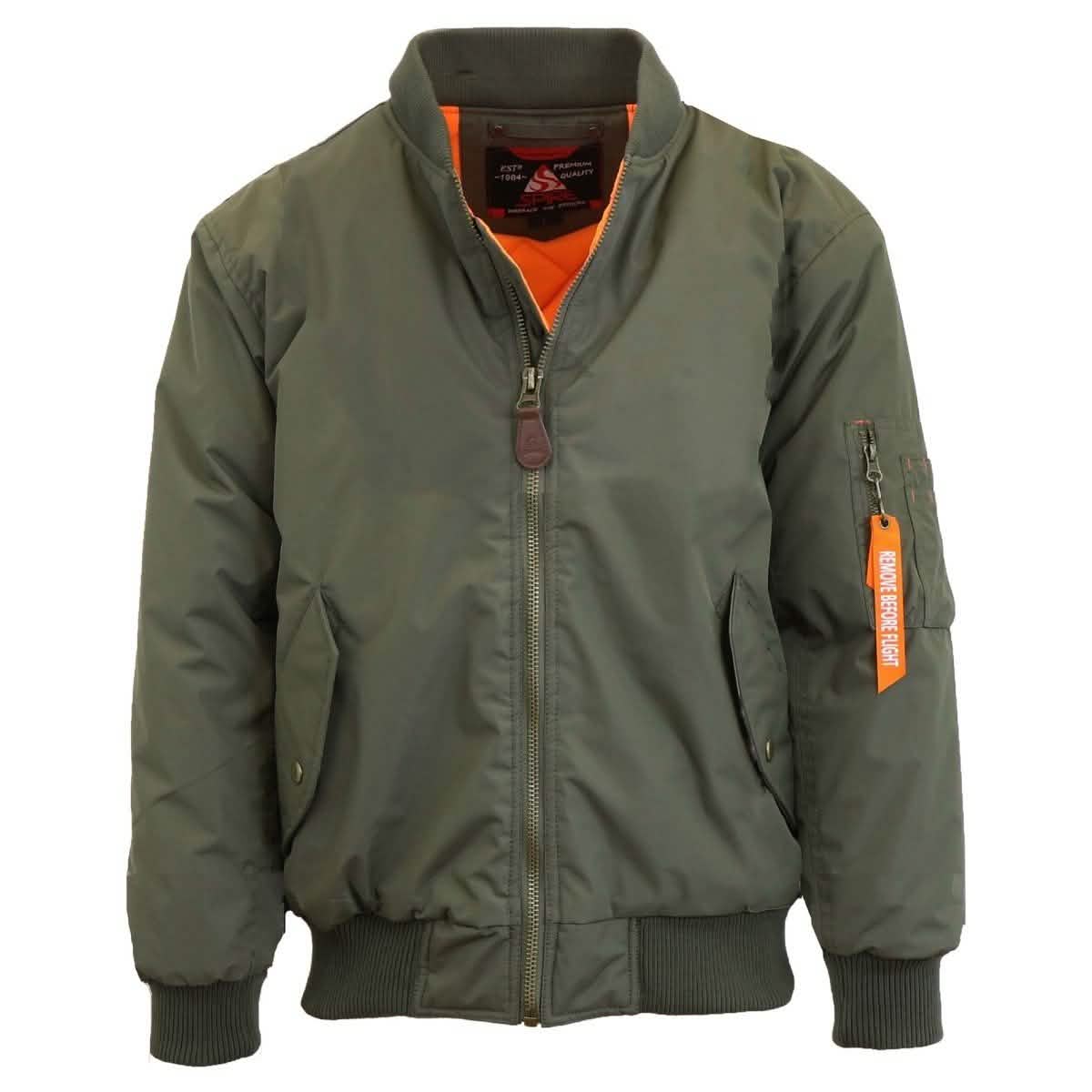 Spire by Galaxy Men's Heavyweight MA-1 Bomber Jacket DailySale