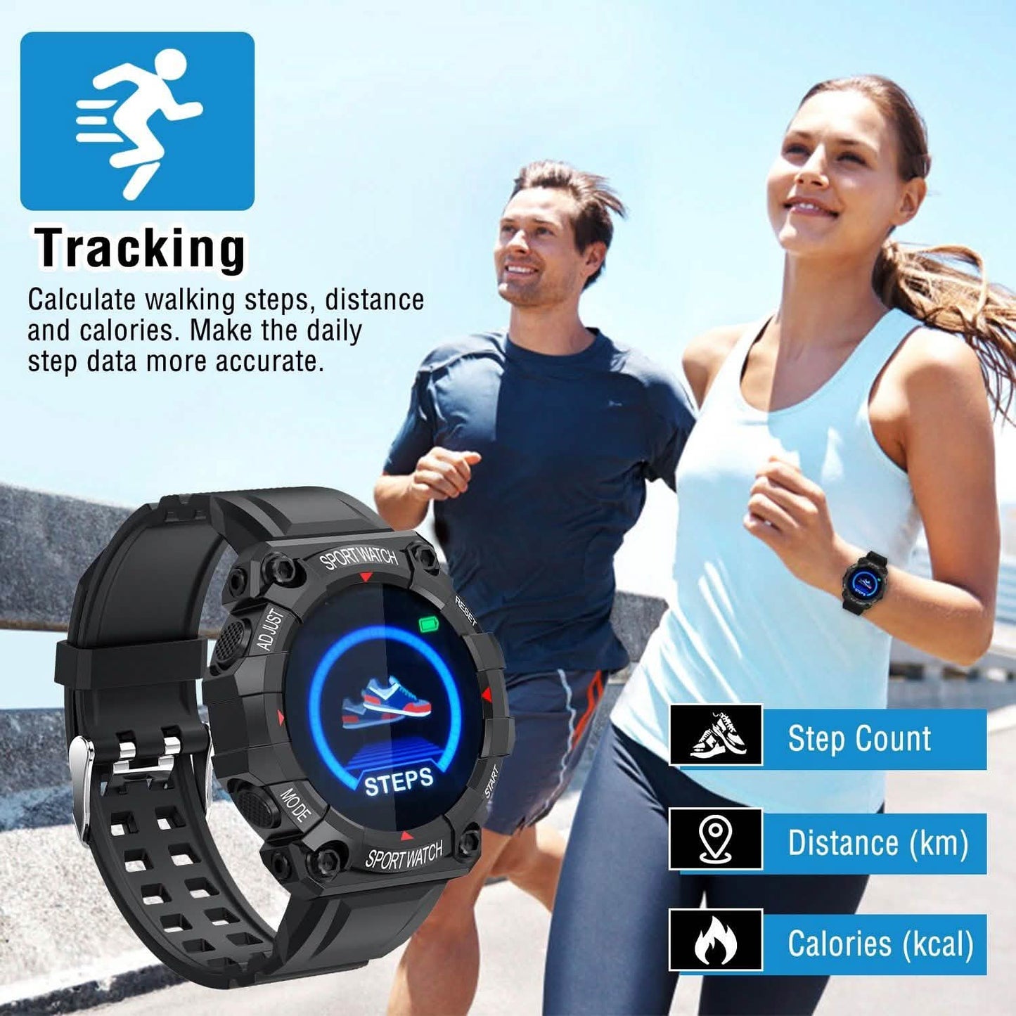 Sport Bracelet with Heart Rate Blood Pressure Sleep Monitor DailySale