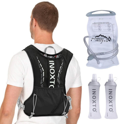 Sport Hydration Vest Running Backpack with 15oz, 50oz Water Bladder DailySale