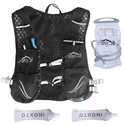 Sport Hydration Vest Running Backpack with 15oz, 50oz Water Bladder DailySale
