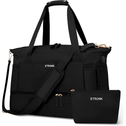 Sports Travel Duffel Bag with USB Charging Port DailySale