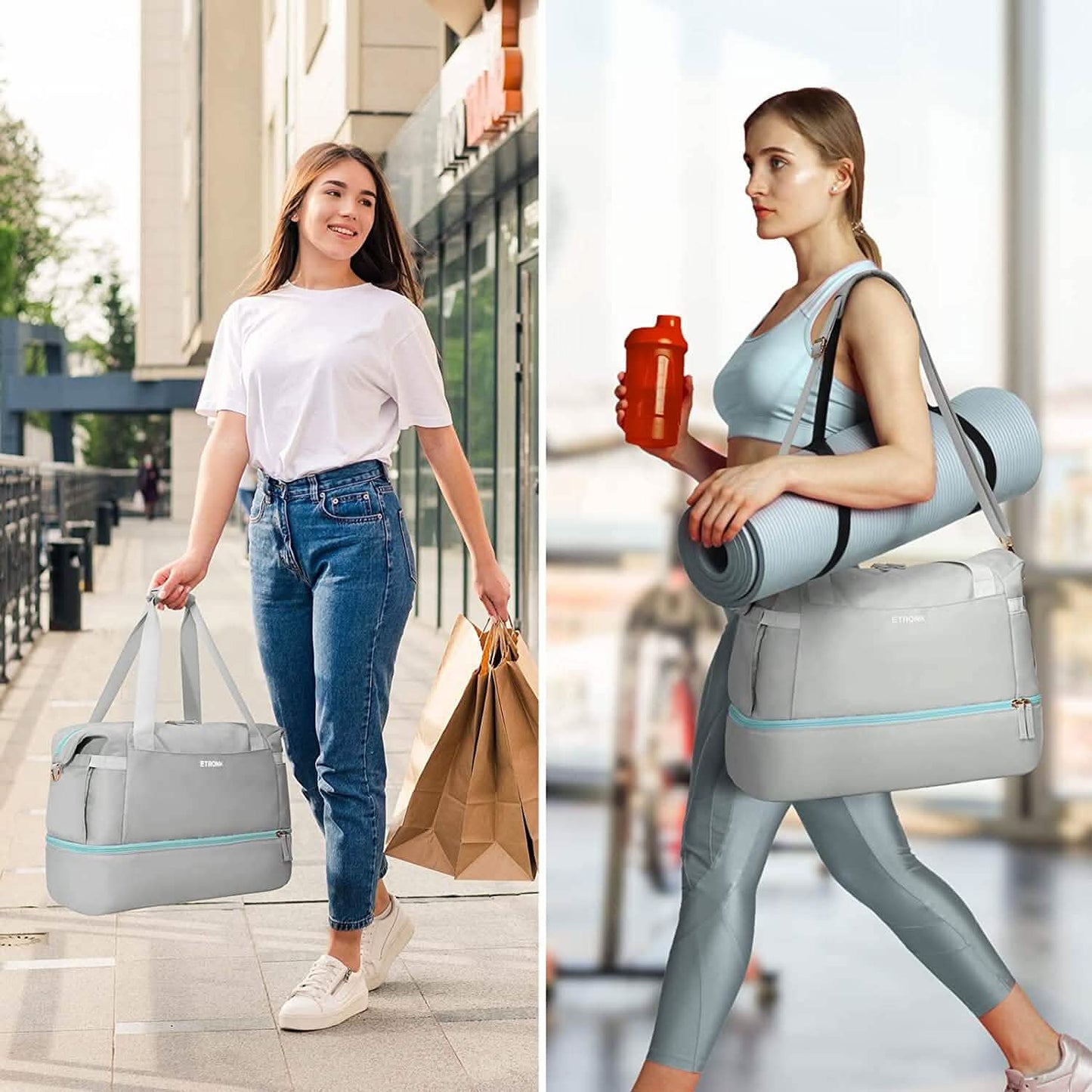 Sports Travel Duffel Bag with USB Charging Port DailySale