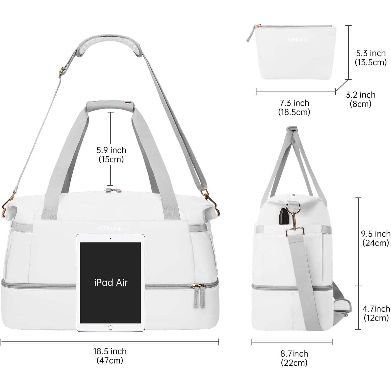 Sports Travel Duffel Bag with USB Charging Port DailySale